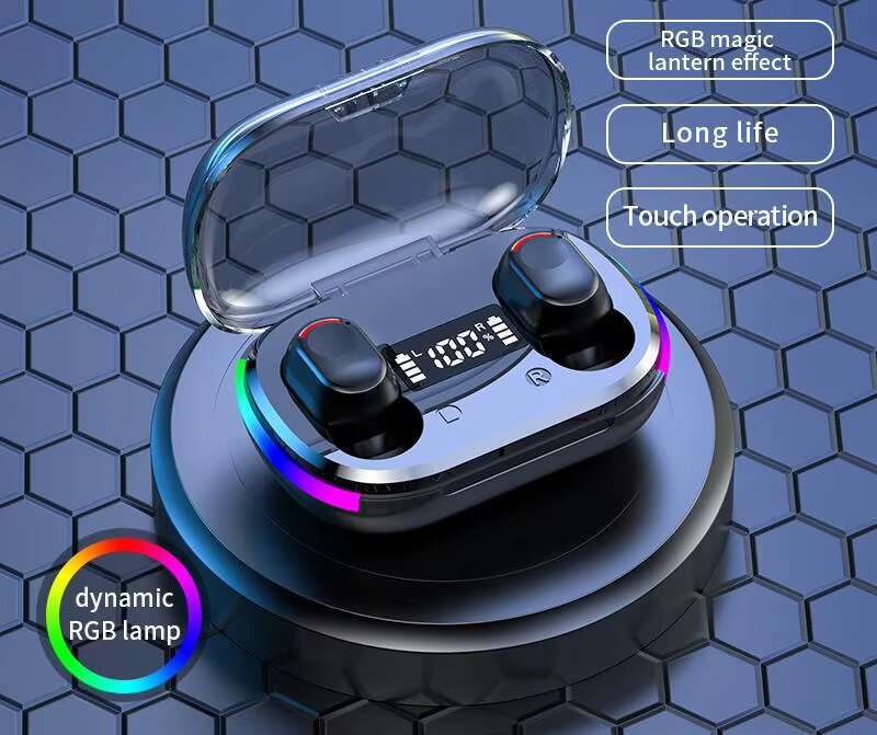 K10 TWS True Wireless Bt5.3 Earphone Touch Control Stereo Headset Sport Earphones Waterproof Earbuds LED Display