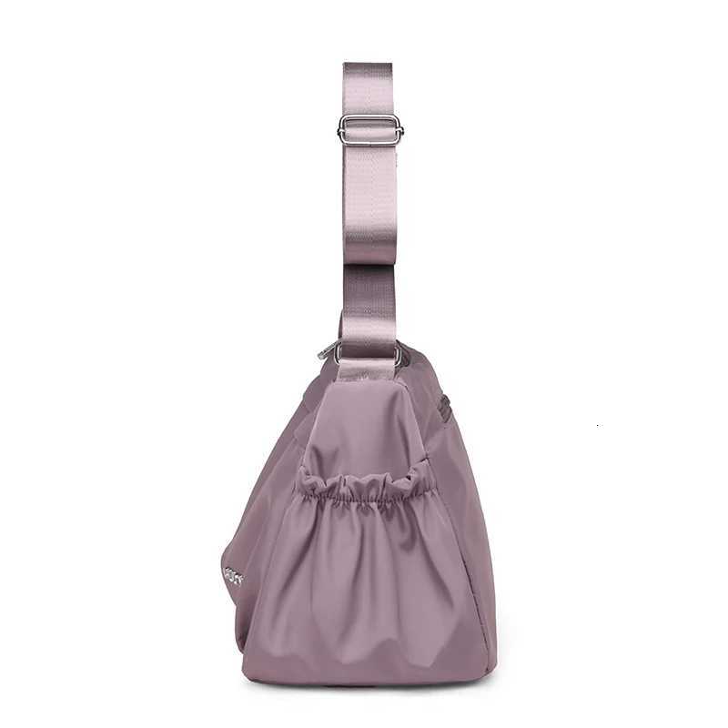 Womens Large Capacity MultiPocket Waterproof Nylon Crossbody Shoulder Bag Detachable Strap Tote Handbag for Moms ShoppingW251101
