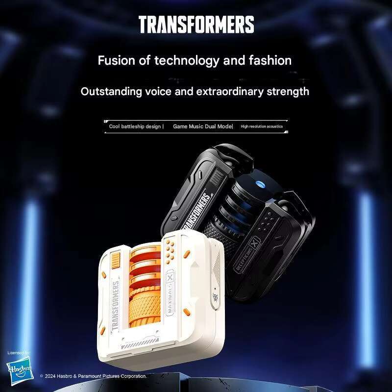 Original Transformers Premium Earbuds Wireless bluetooth Sport Gaming Cool RGB TWS Handsfree Earphone 2025