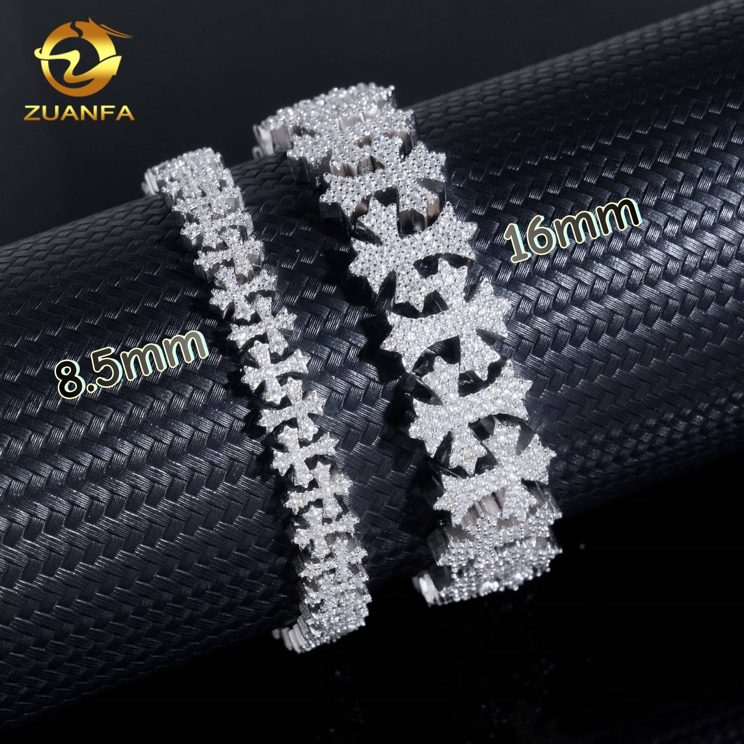 Heavy Cross Bracelet 16mm Moissanite Diamond Cuban Link Chain Moissanite Cuban Link Bracelet Cuban Chain