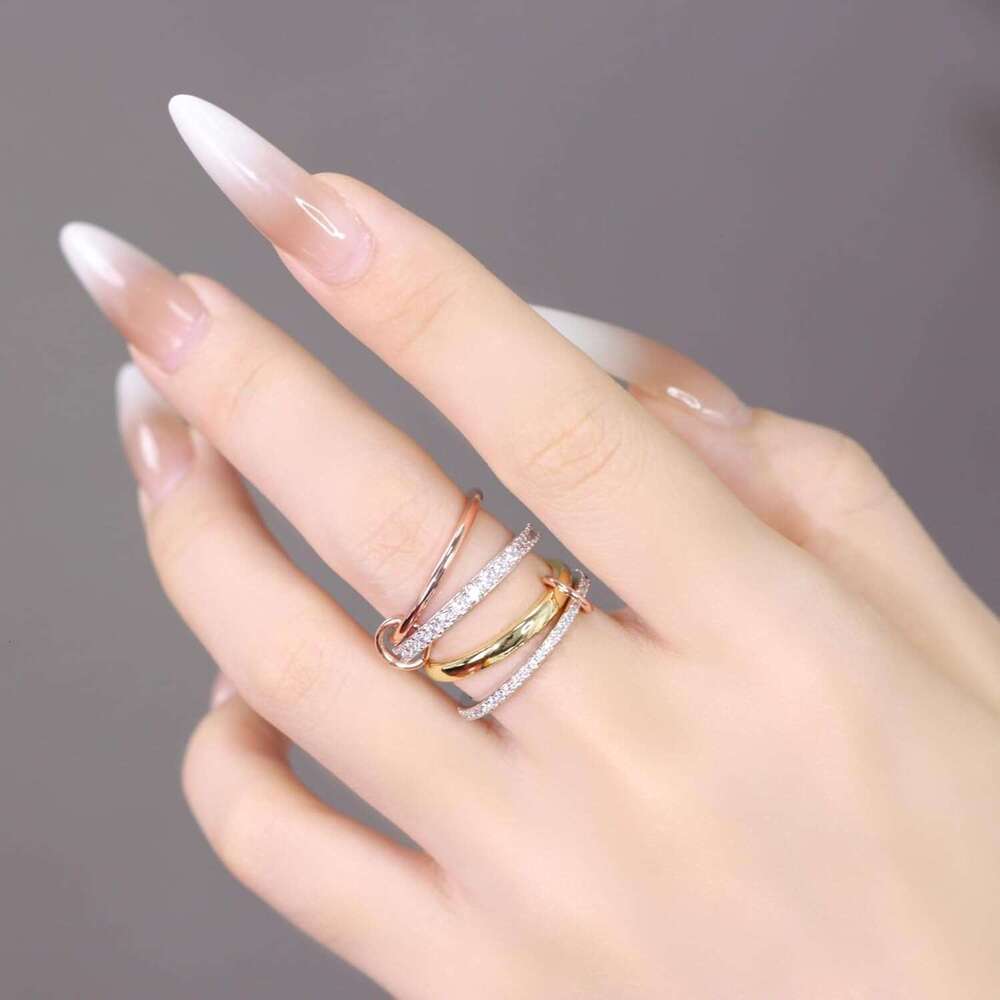 Plated Stackable for Women 4-Piece Non Tarnish Rings with CZ Cubic Zirconia Sterg Sier & Rose Gold Elegant and Versatile Jewelry Gift