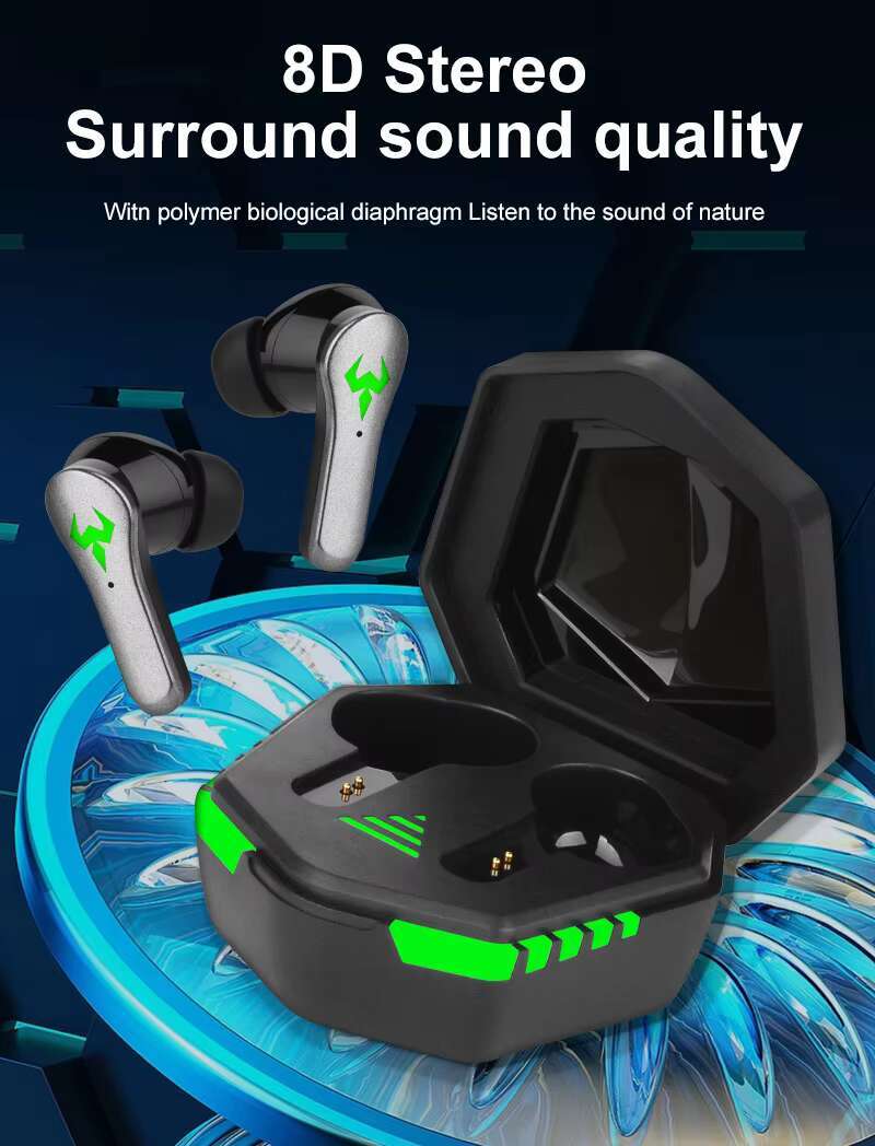N35 True Wireless Gaming Earbuds Mini In-Ear Cool LED Lights Low Latency & Shocking Live Waterproond Power Bank Functions