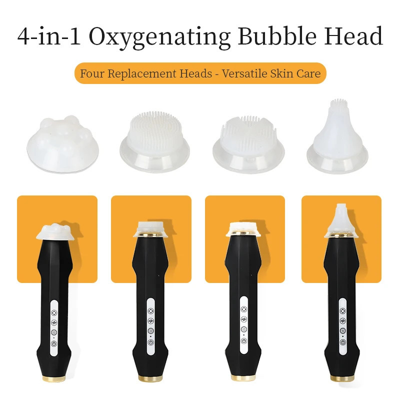Facial CO2 oxygen bubble machine can be matched with Glam Revive Hydrate Detox Illuminate Kit Pods for facial SPA serum use 250327