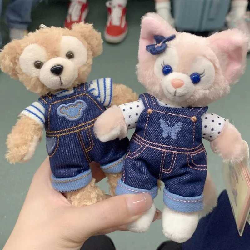 Disney Hot Kawaii Disney Shelliemay Linabell Stellalou Doll Pendant Messenger Bag Small Pendant Keychain Heart shaped Girl Gift Y250401