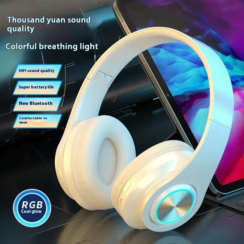 B39 TWS Wireless Sports Headset Cool Luminous Bluetooth Technology ANC Stereo Channels for Mobile Gaming Aviation DJ Use P47M
