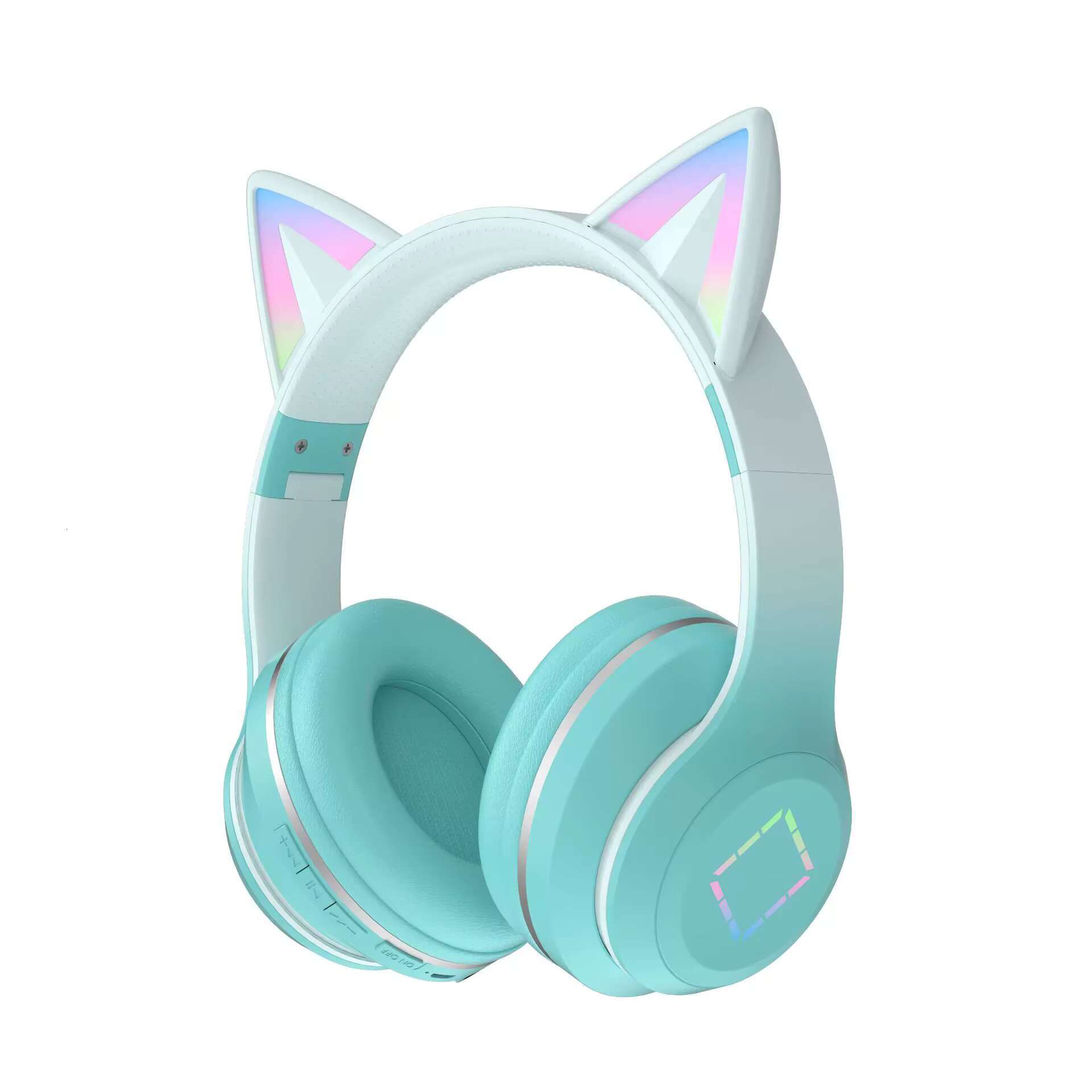 Cute and Colorful BT Headset DR57 Cool RGB Light Effect 40mm Large Dynamc Ring ultra Long Endurance Wired/wireless Dual Mode