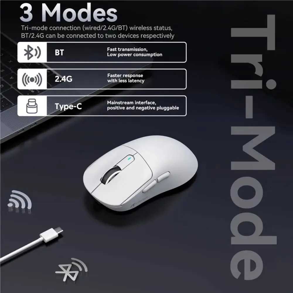 Attack Shark X3 X3Pro Wireless Gaming Mouse 26K DPI PAW3395 Sensor TriMode 8K Polling Rate UltraLightweight Programmable Butto X251101