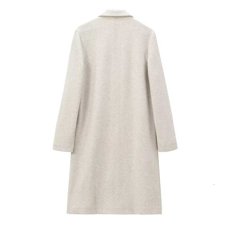 Long Woolen Coats Winter Womens 2025 New Chic Elegant Womens Winter Warm Jackets Street Fashion Youth Travel Woolen CoatsT251101