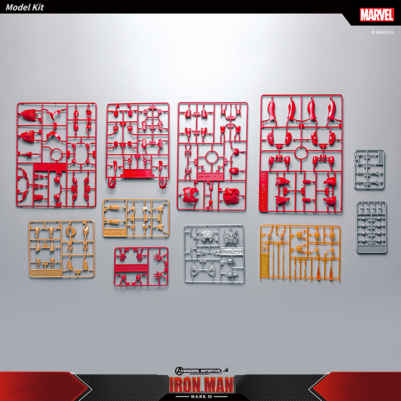 Action Figures Toy Fondjoy The Avengers Marvel Iron Man MK3 Fondjoy Assemble Toy Iron Man Model 15cm ABS Material 1/12 Scale Action Figures Toy Boy Bi