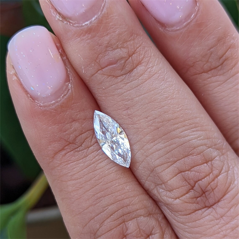 Jewelry Real Yellow Gold 1.0 Carat Marquise Cut E VS1 With Bauguette Womens Engagement Ring For Women 14K Yellow Gold Wedding Gold Ring