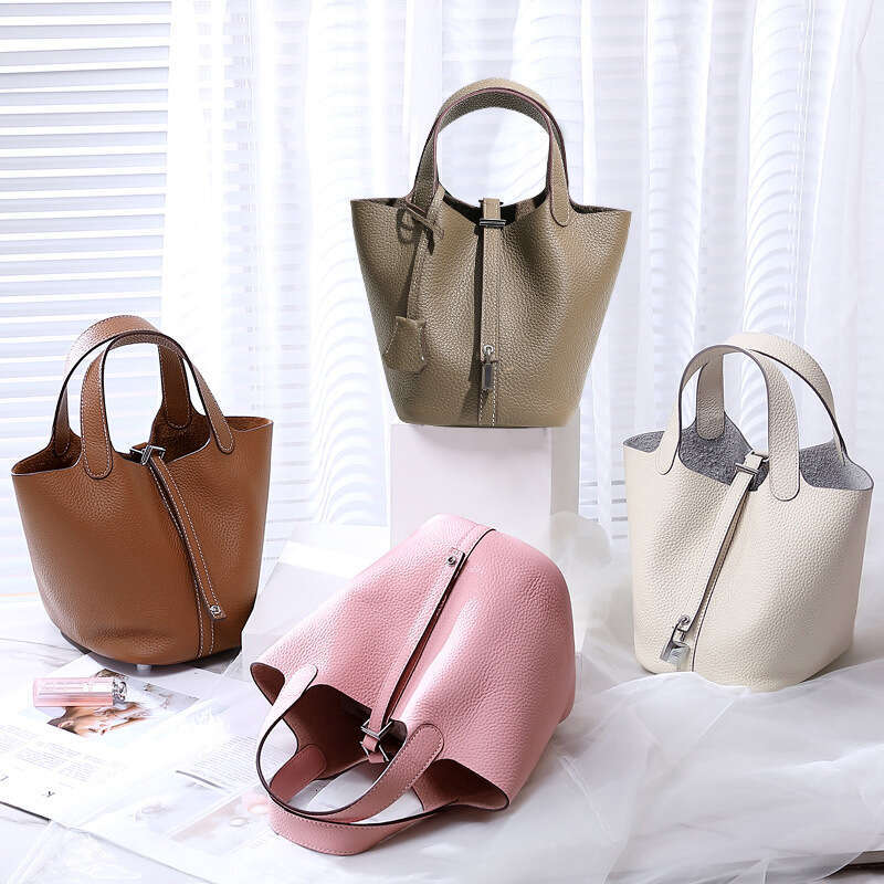 Basket bag for women, version, exquisite bucket bag, niche, large capacity, women's high-end handbag, 2025 temperament, versatile, new trendy clo