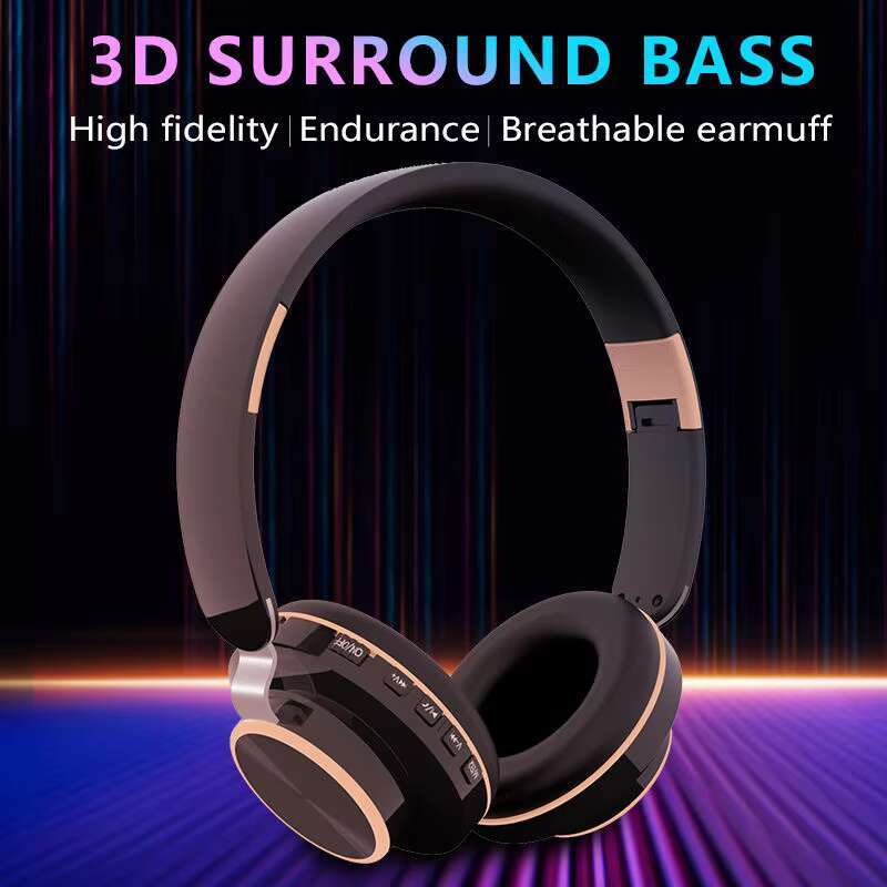 Factory Price New Design Headset Earphones Wireless USB Headphones With Music Sports