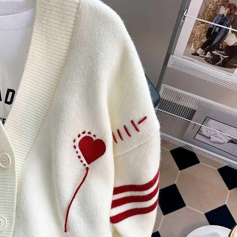 Gentle and Lazy Style Sweater Jacket Womens Spring and Autumn Loose Top New Korean Version Highend Knitted CardiganT251101