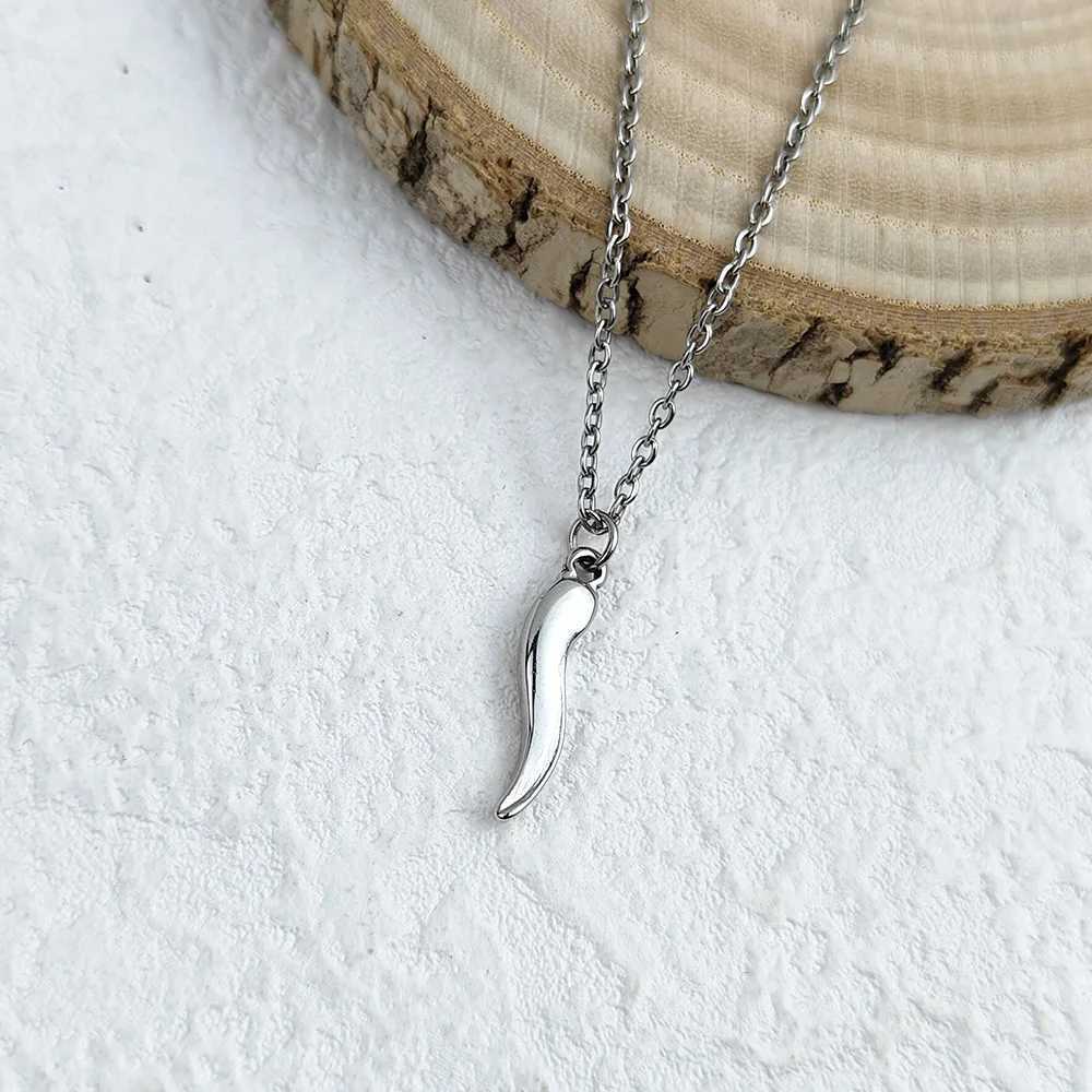 Small pepper drop stainless steel gold plated necklace for women silver box chain necklace black jewelryC250407