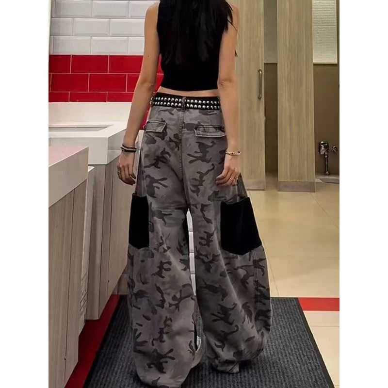 Womens Black Jeans Harajuku Y2k 90s Aesthetic Baggy Denim Trousers Korean Straight Jean Pants 90s Vintage 2000s Trashy Clothes J251031