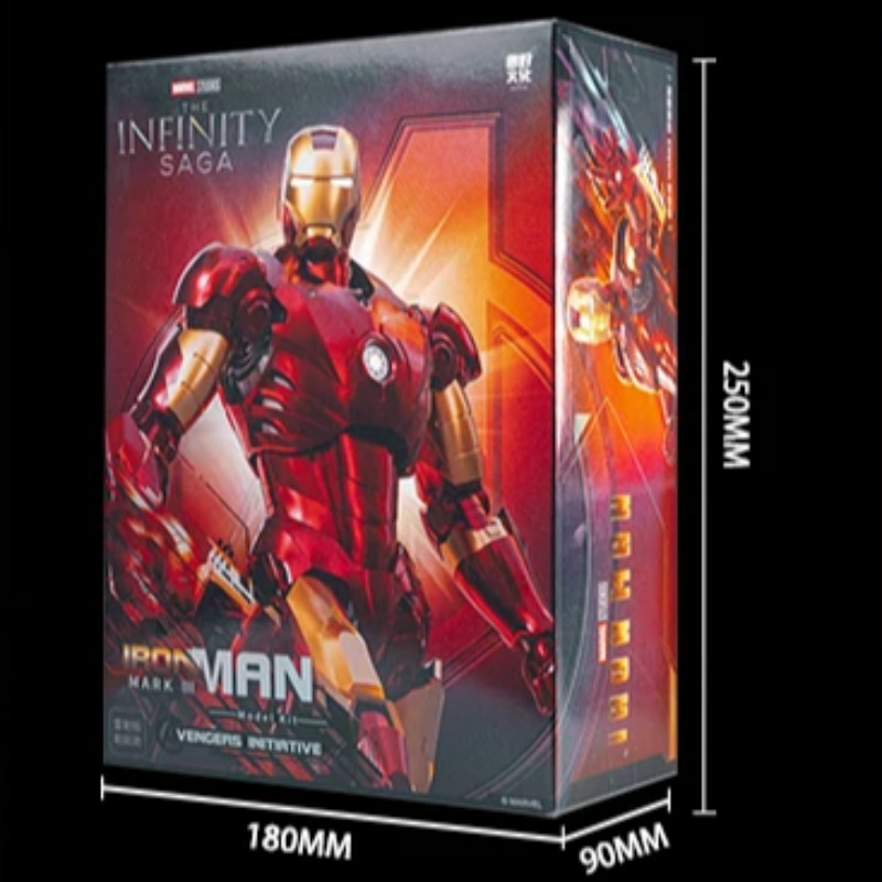 Action Figures Toy Fondjoy The Avengers Marvel Iron Man MK3 Fondjoy Assemble Toy Iron Man Model 15cm ABS Material 1/12 Scale Action Figures Toy Boy Bi
