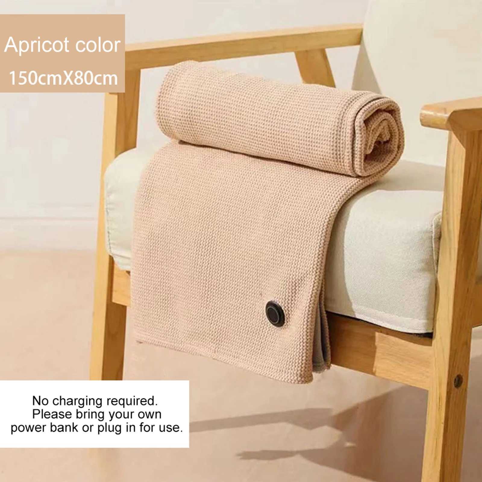Soft Zipper Shawl Wrap USB Powered Warm Heating Scarf 3 Temperature Adjustment Electric Thermal Blanket for Indoor Outdoor X251101 - view 4