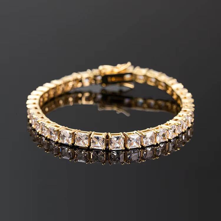 Goldleaf Custom Diamond VVS Moissanite Tennis Necklace Bracelet 925 Sterling Silver Hip Hop Style Pass Tester Series