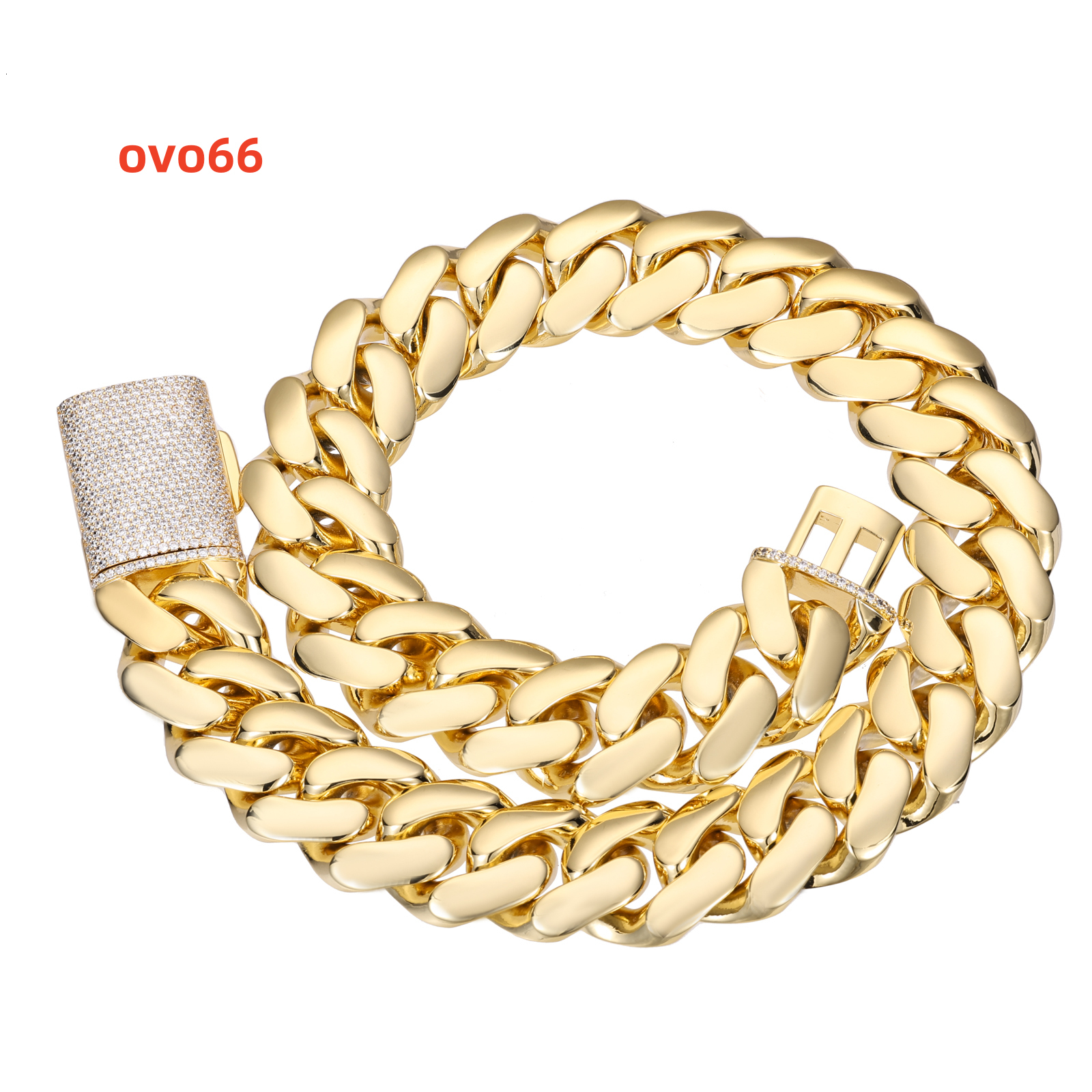 Hiphop Necklace 18k Gold Plated 25mm Gold Thick Style Custommade Cuban Chain Necklace From Miami Cuban Chain Necklace