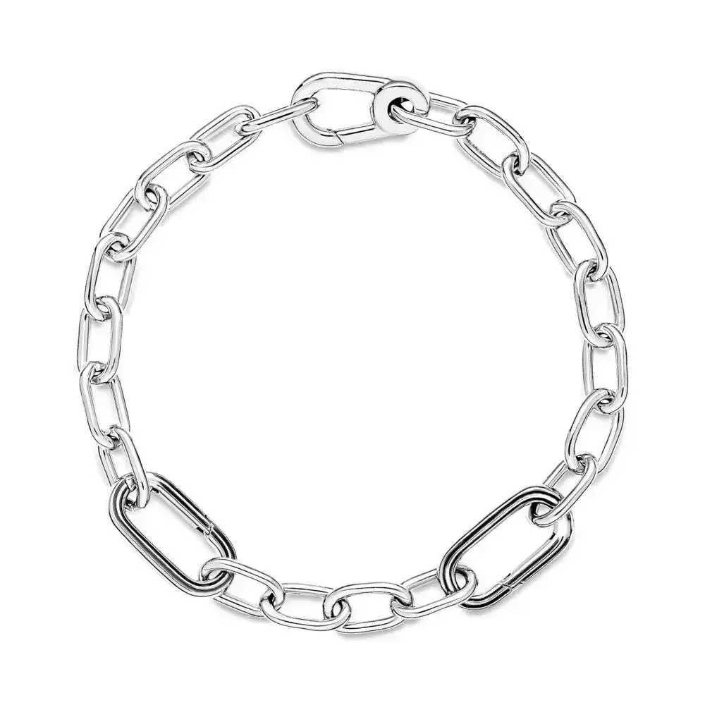 New high-quality 925 sterling silver beautiful chain bracelet suitable for womens party gifts 1 1 DIY jewelry Y250329