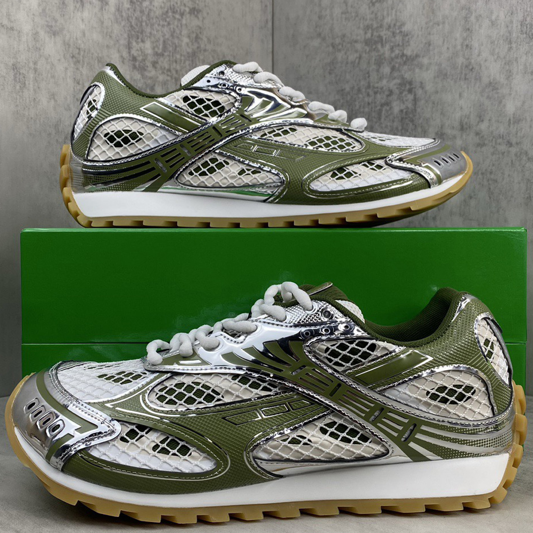2025 new orbit sneakers for couples running shoes for men sneakers metallic texture mesh lace up sneakers for women fashionable casual shoes with box