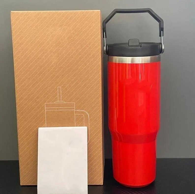 30oz Stainless Steel Tumbler Vacuum Insulated Water Bottle for Home Office Car Reusable Cup with Straw Leak Resistant Flip Cold for 12 Hours Tumblers