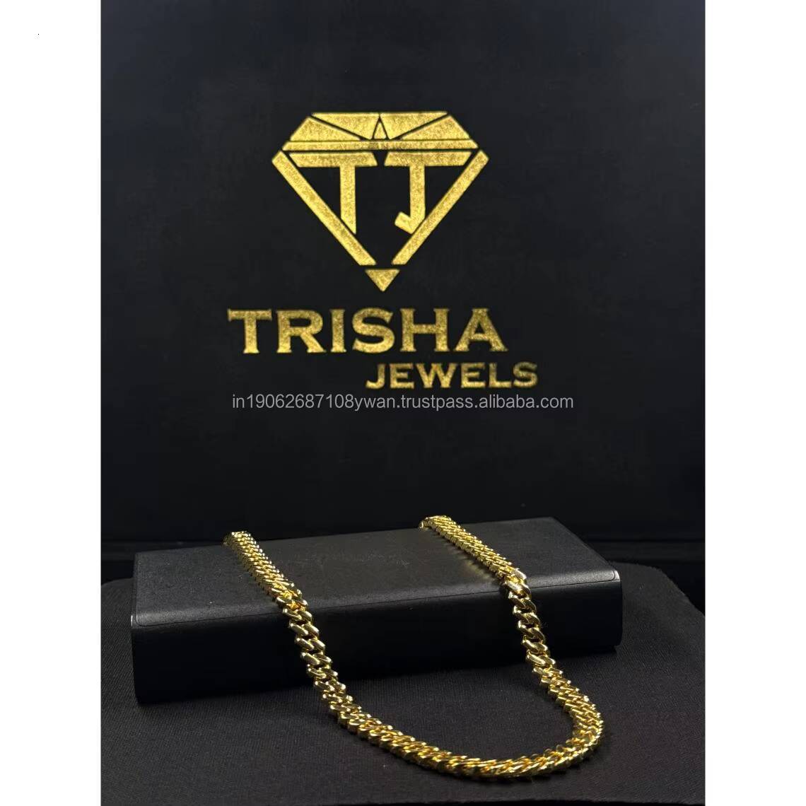 Genuine VVS Moissanite Diamond Cuban Link Necklace 925 Sterling Silver Test Approved chain for Men