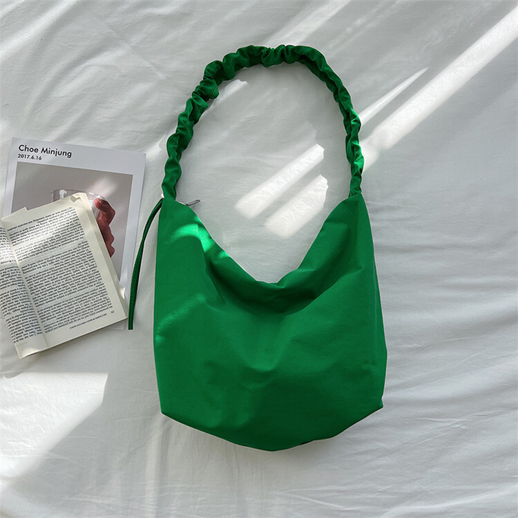 Tote Bag Women's Fashion Large Capacity Tote Bag Pleated Nylon Design Bag