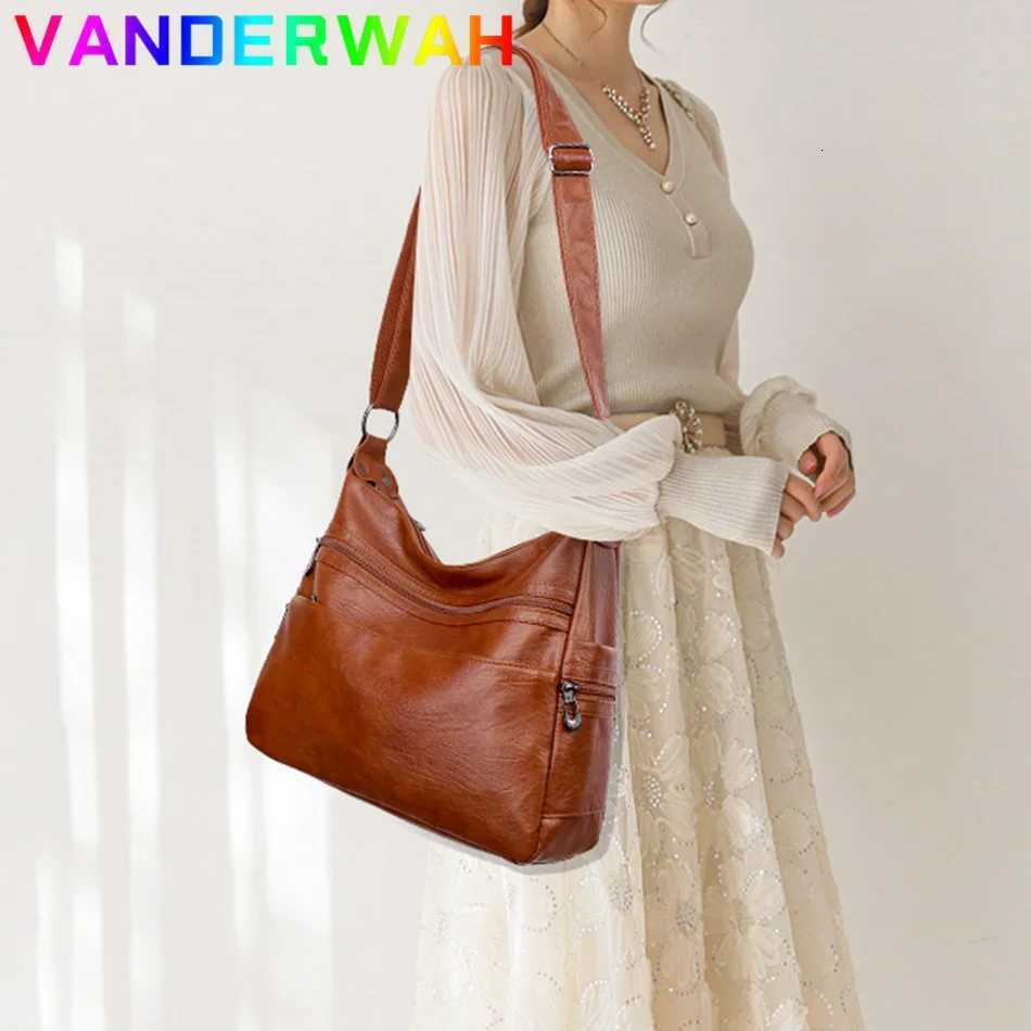 3 Layers Zippers Shoulder Handbag High Quality Big Shoulder Crossbody Bags Luxury Designer Messenger Sac Small Casual Tote BagsW251101