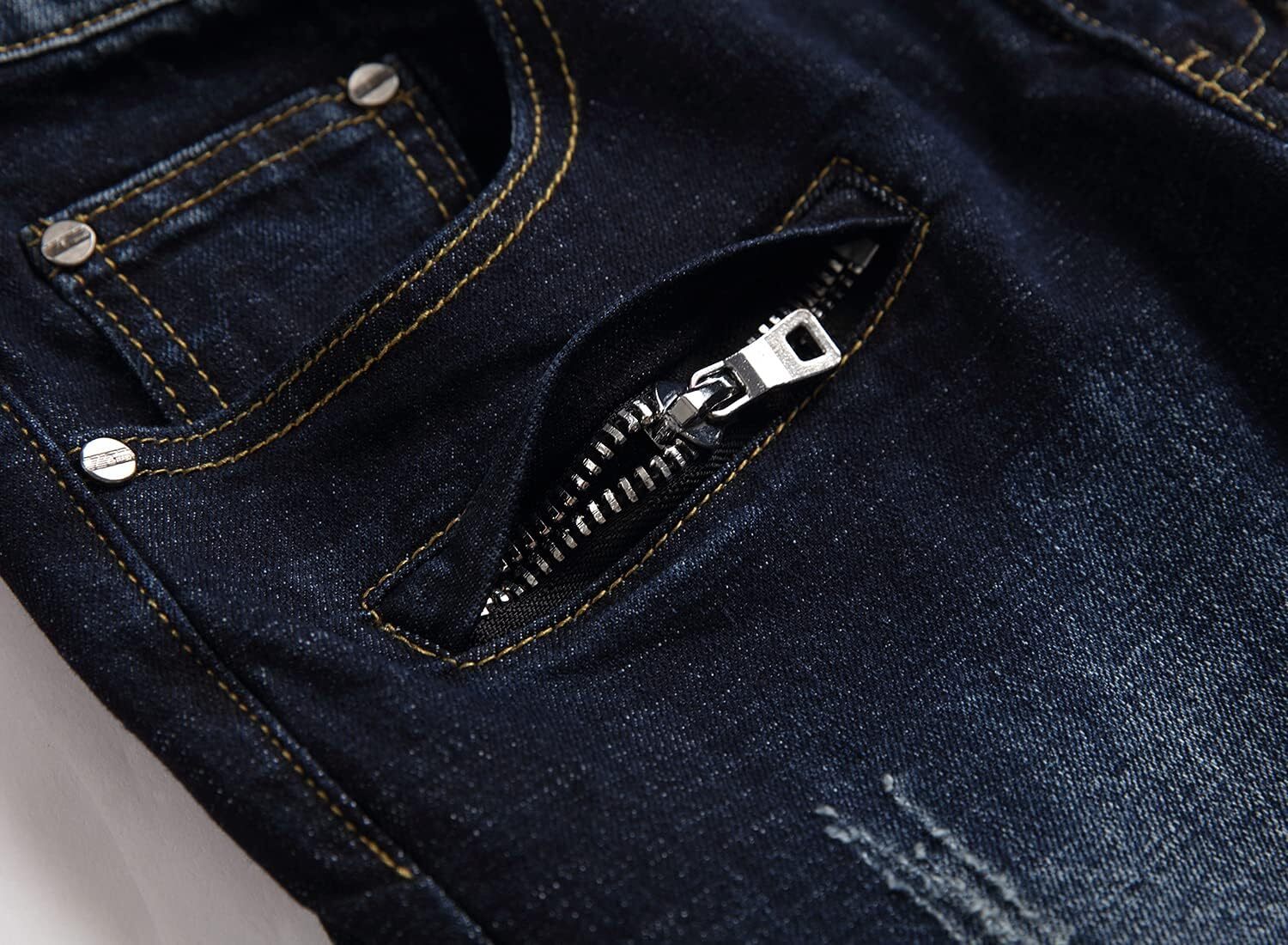 Mens Jeans Designer Jeans For Men Jeans Mens Classic Zipper Rider Regular Edition Elastic Jeans