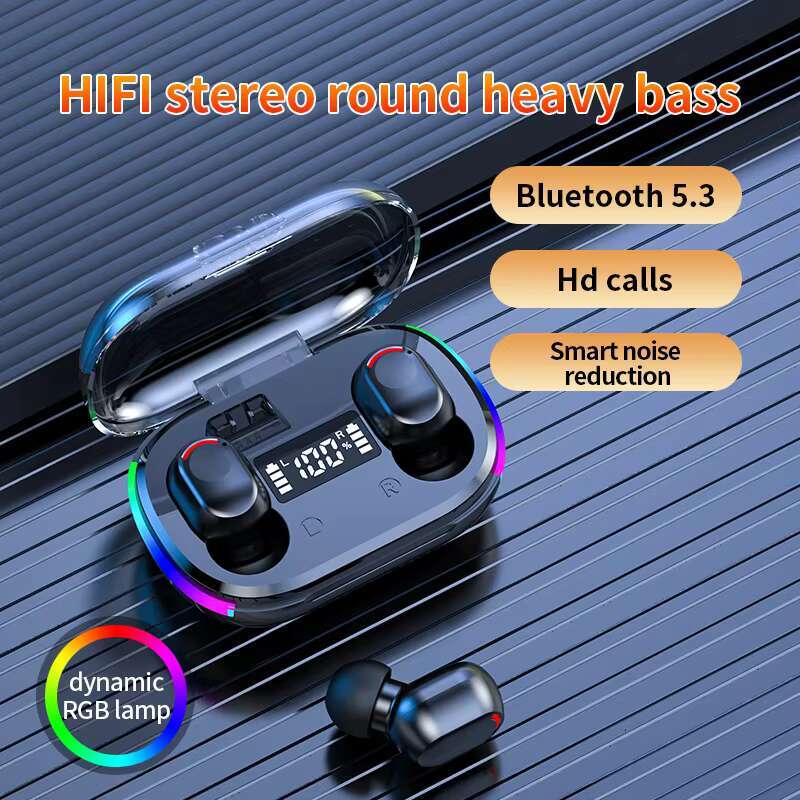 K10 TWS True Wireless Bt5.3 Earphone Touch Control Stereo Headset Sport Earphones Waterproof Earbuds LED Display