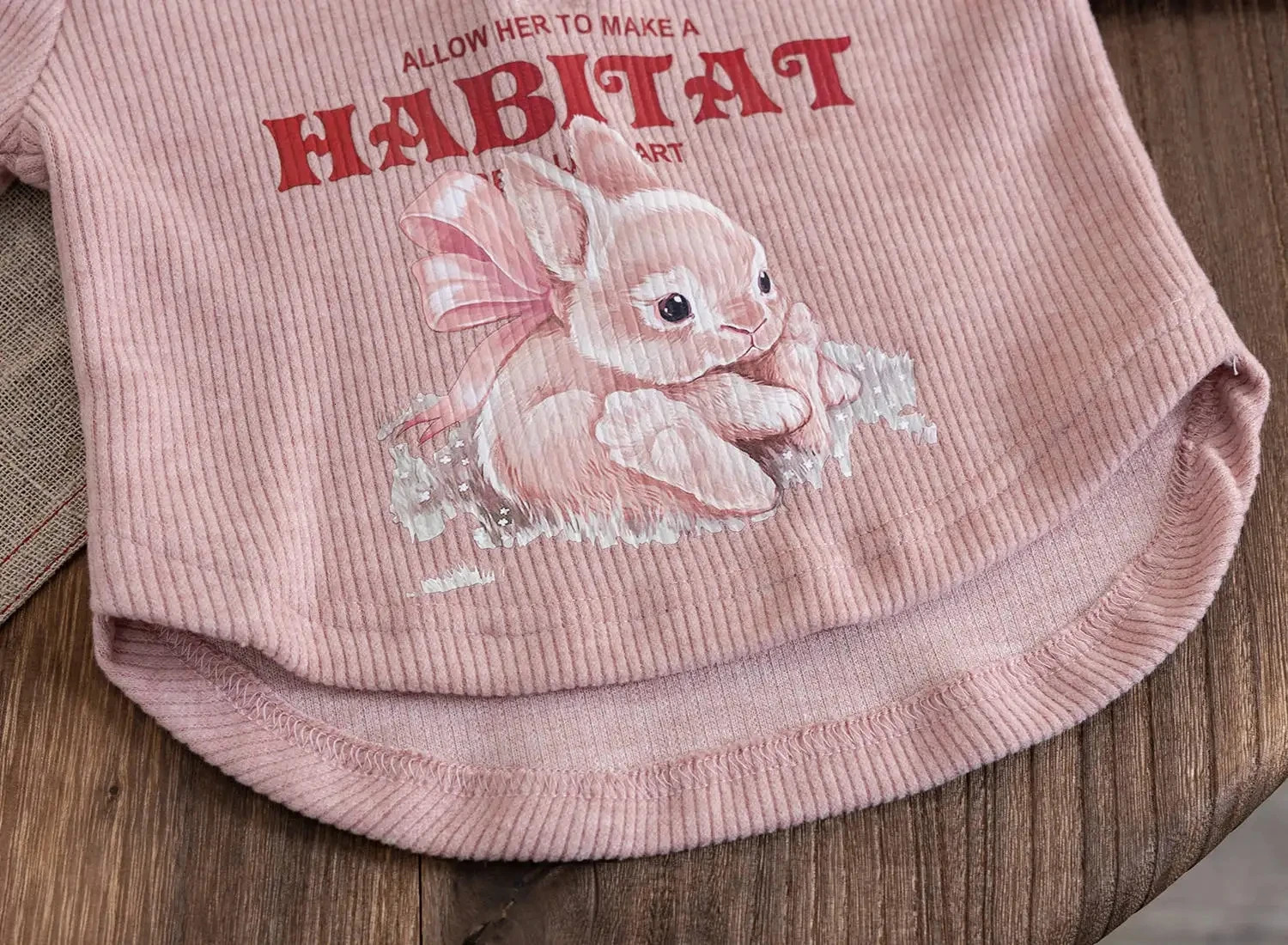 Childrens top and set 2 pieces of spring autumn hooded sweaterwide leg pants simple n printed jacket 250325z