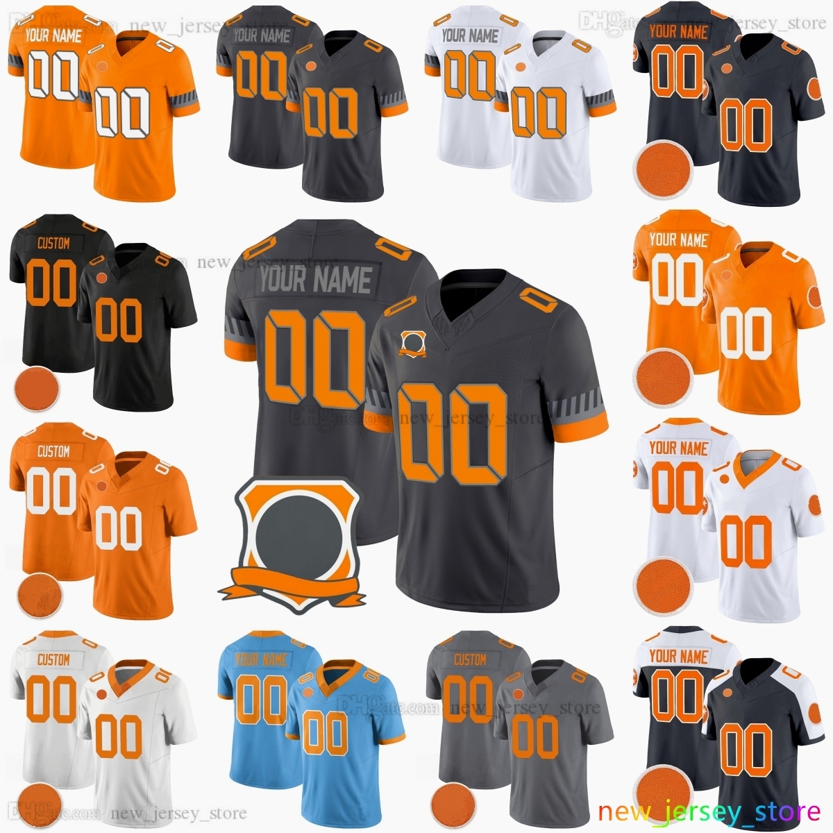 2025 Custom S-6XL Volunteers Football Jersey 6 Joey Aguilar 18 DeSean Bishop 17 Chris Brazzell II 12 Jake Merklinger 16 Morgan Wallen Peyton Manning Stitched Jerseys