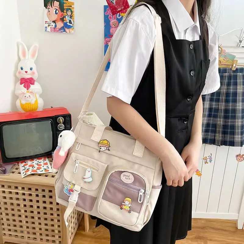 Nylon Waterproof Canvas Women Handbags Shoulder Bag Japanese Ladies Messenger Bag Student School Crossbody Bags for Girl SatchelW251101