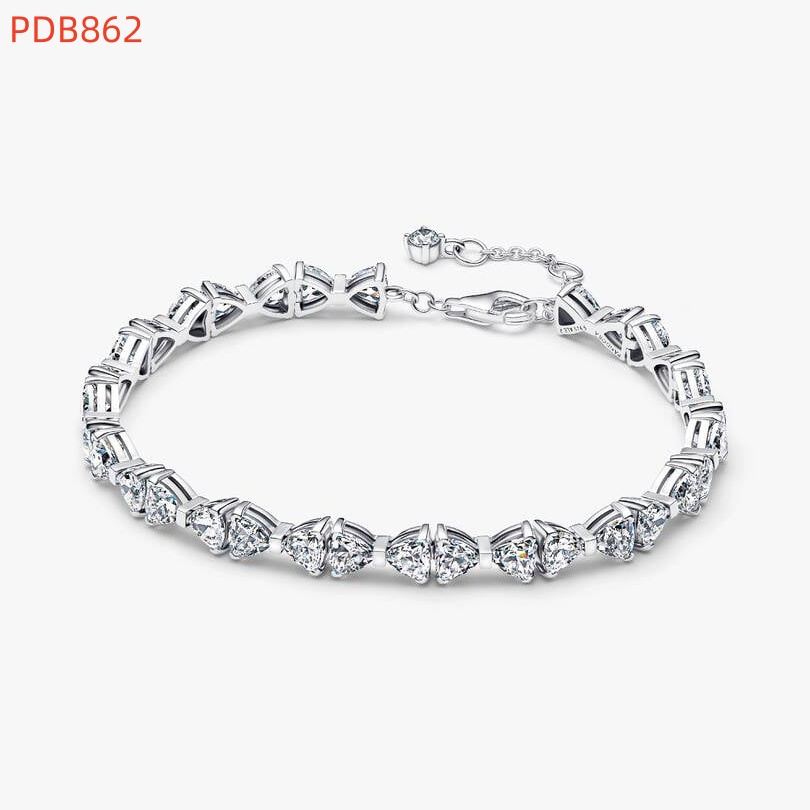 Fashion Women Men Silver Gold Stainless Steel Copper White Pearl Heart Zircon Cartoon Chain Snake Bracelets Jewelry A Gift