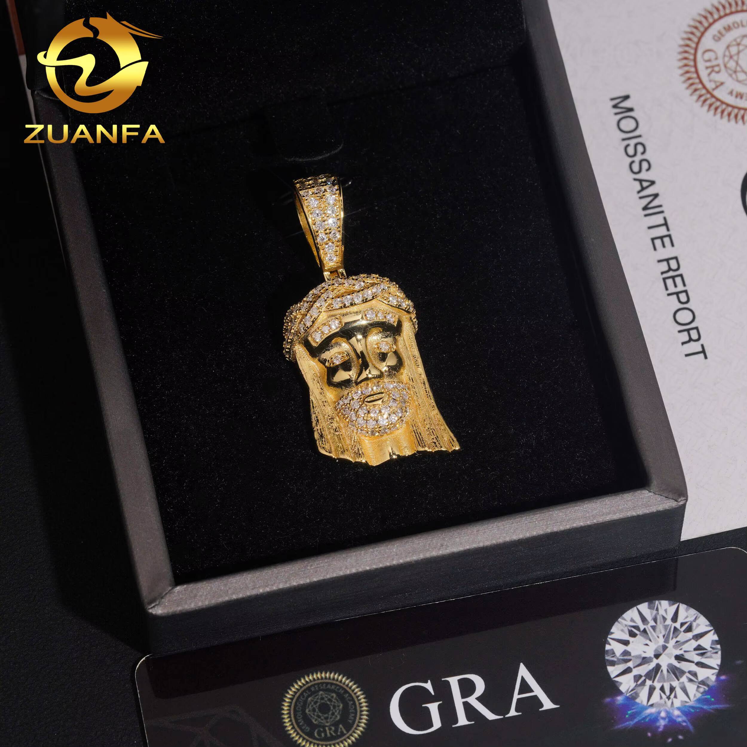 Everyday Fine Jewelry 42mm Tall Jesus Piece Iced Out Jewelry Rapper Custom Moissanite Pendant Jesus Pendant Pass Diamond Tester