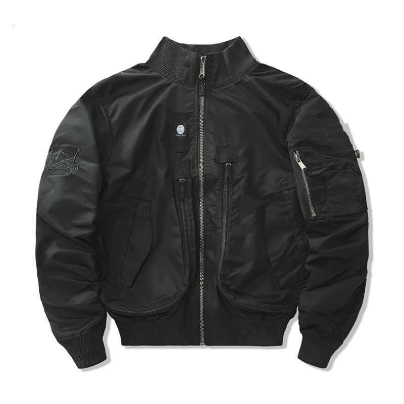 Baseball Jacket Ma-1Functional Bomber Autumn 2025 Retro Oversized Baseball Suit Coat Brand Clothing Men's Short Jacket Men Clothing
