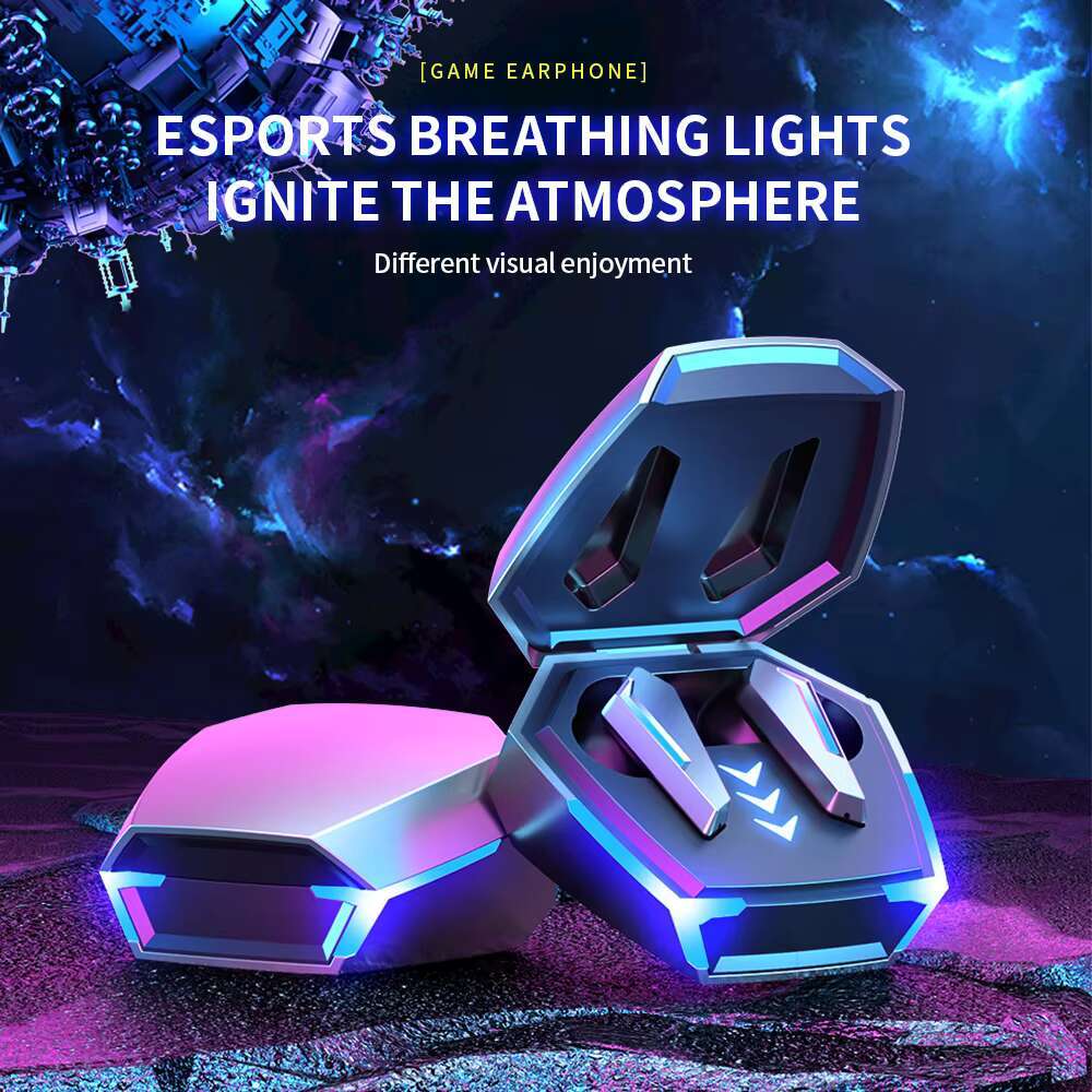 Cool Appearance Blue-tooth Earbuds Waterproof Headphone Esport Gaming Wireless Earphone