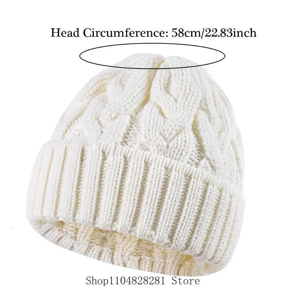 Winter Women Hat 2025 New Autumn Handmade Female Warm Cap Knitted Beanie Girl Hats Woman Bonnet Femme Chunky Thick Stretchy HatsXJ251101