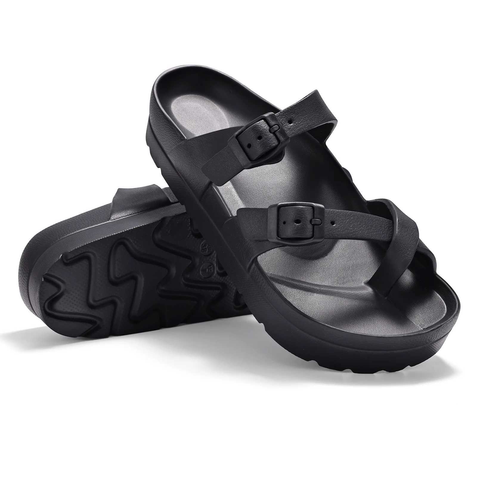 Bebealy Womens Platform Sandals with Arch Support Adjustable Beach Sandal Woman Comfort Lightweight Ultra Cushion Slides Z250617