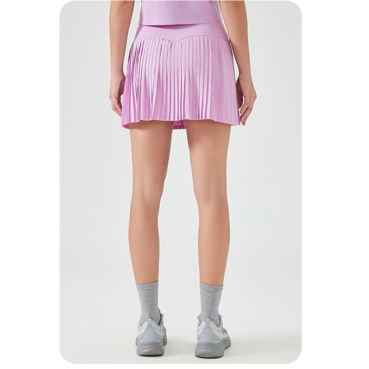2025-- Pleated Tennis Skirt Lined Skirts With Pockets Perfect for Yoga Running and Tennis Wear High Wasit A line