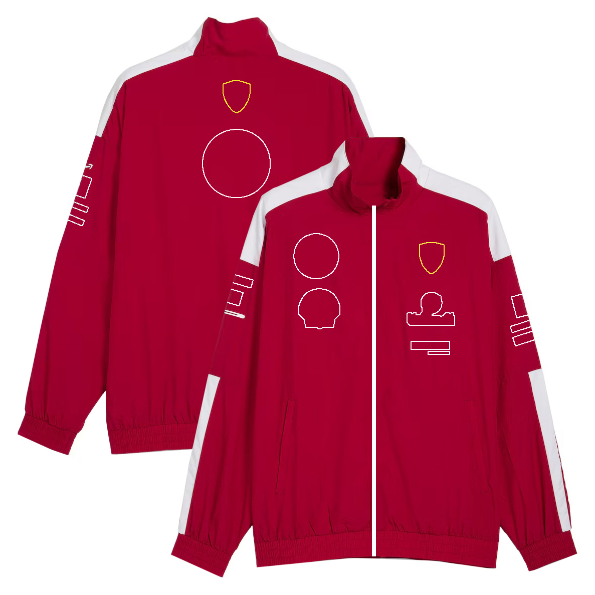 2025 F1 Team Formula 1 Racing Red Hoodie Driver Sweatshirt Men Women Car Fans Hooded Sweat Full Zip Jacket Custom free shipping