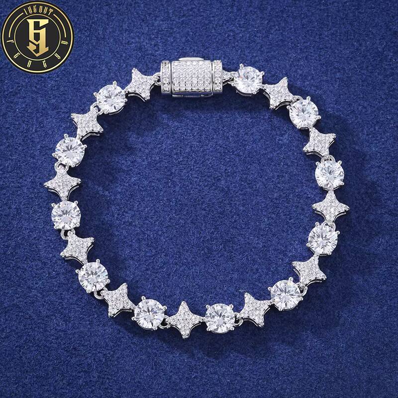 Fashion Hip Hop Bling High Quality Jewelry 6mm Brass AAAAA Cubic Zirconia Iced Out Diamond Bracelet for Women Men
