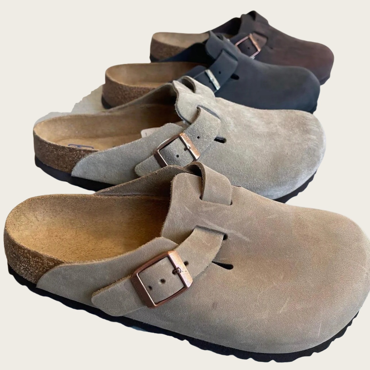 slides for mens designer sneakers High Quality Clogs Sandals Designer Clog Slippers Summer Cork Flat Leather Slide Beach Casual Shoes Classics Women Men Size 35-46