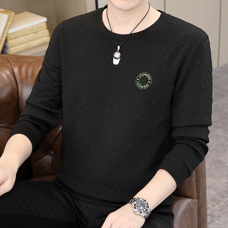 Men's Long Sleeve T-shirt Designer T-shirt For Spring And Autumn Base Layer Casual Autumn Style Loose Fit Round Neck