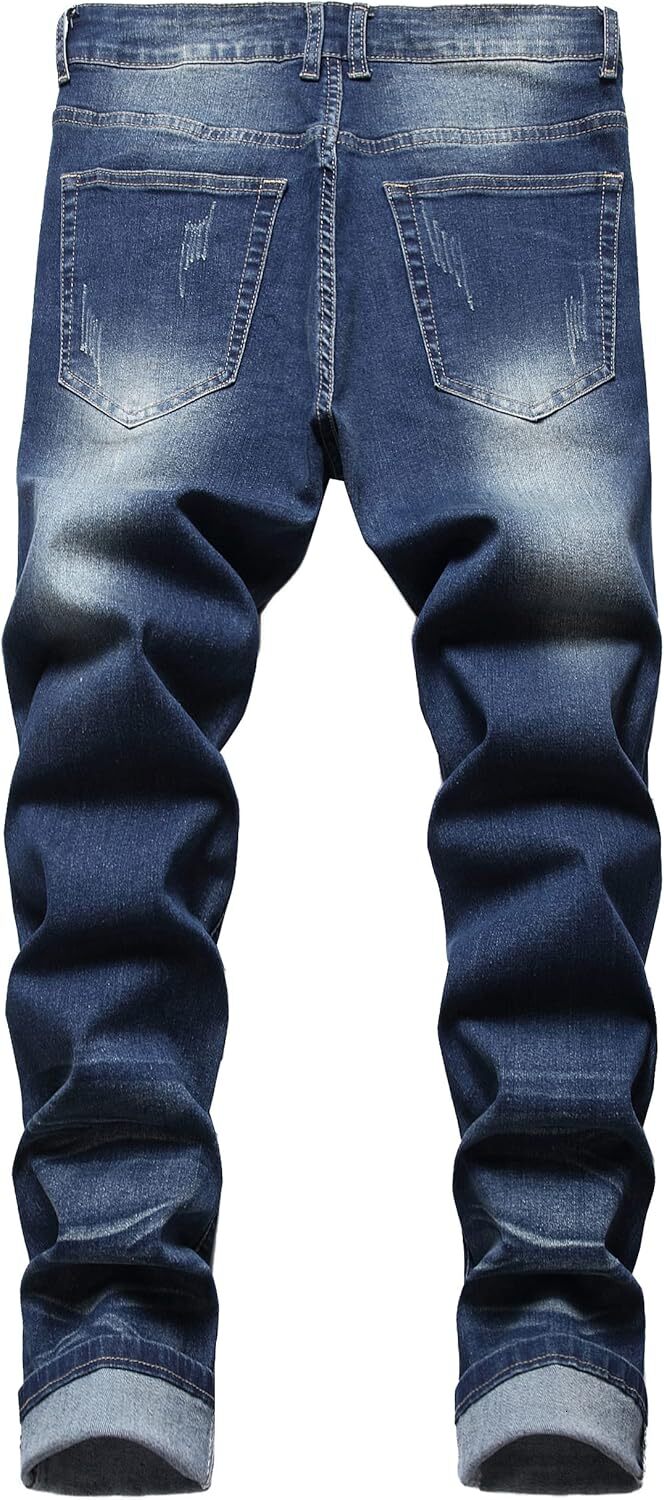 2025 New Mens Jeans Designer Jeans For Men Jeans Mens distressed slim fit straight leg jeans