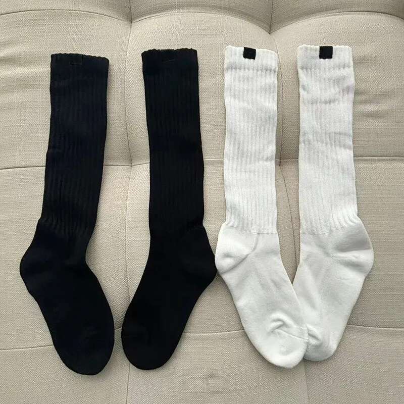 Yoga Tall Pure Cotton Warm Breathable Knit Sports Casual All-Match Super Thick Stack Wear Socks Scrunch Sock