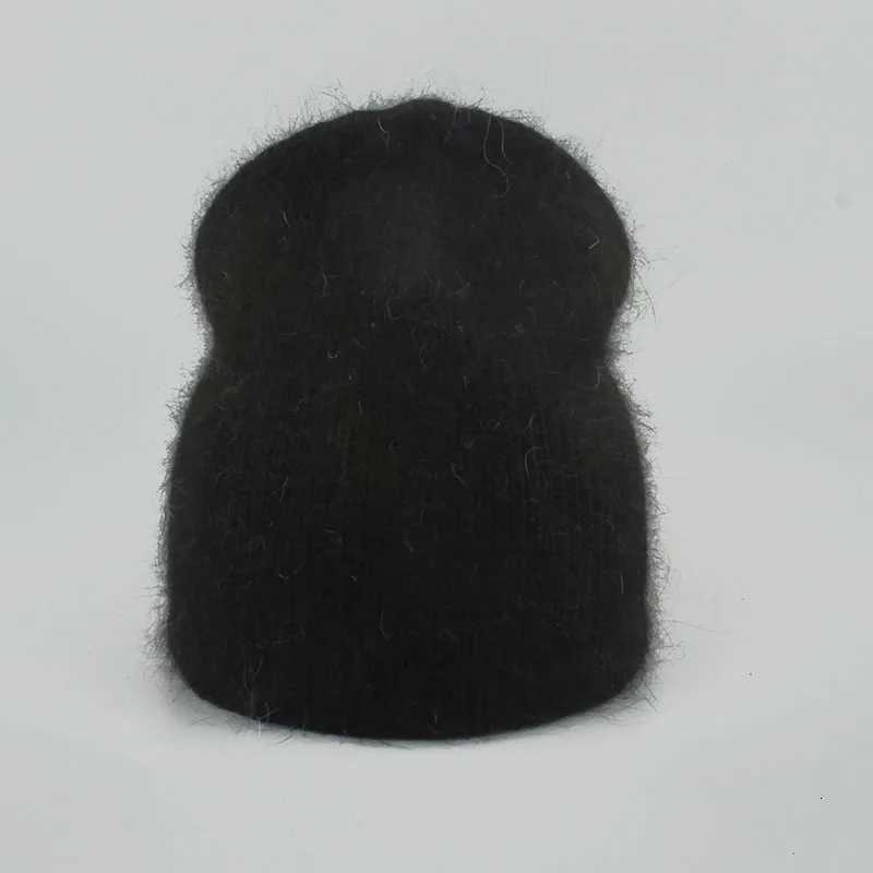 Autumn Winter Hat For Women 70 Rabbit Fur Winter Cap Fashion Warm Knitted Beanie Hats Women Solid Adult Cover Head CapsXJ251101
