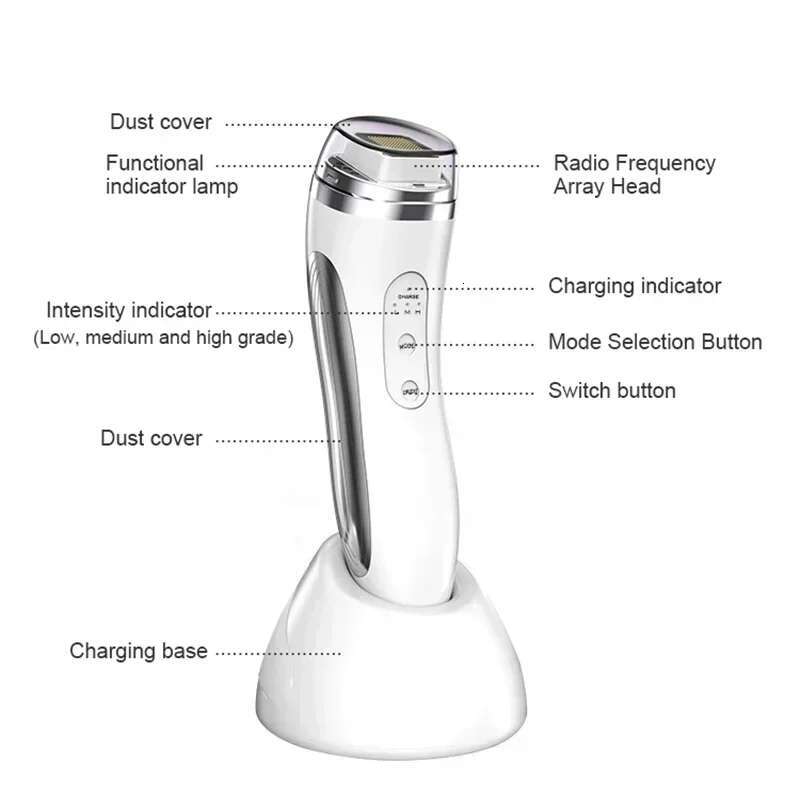 Electric Facial Lifting Hine Dot Matrix Skin Tightening Rejuvenation Wrinkle Removal Face Massager Home Use Beauty Devices