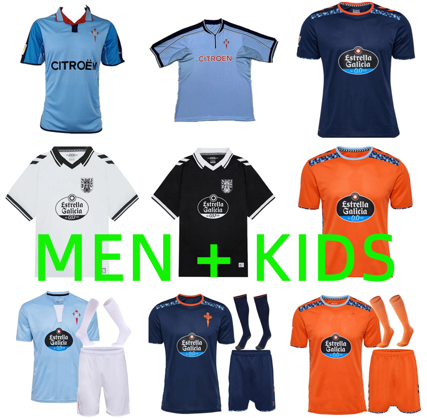 24 25 26 Celta de Vigo Iago Aspas Soccer Jerseys 1999 2000 02 04 Retro STRAND LARSEN BAMBA Paciencia FRAN BELTRAN Gabri Veiga MINGUEZA MOSTOVOI football Shirt Men kids